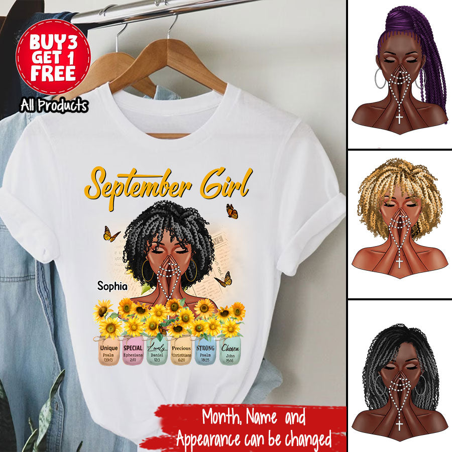 September Birthday Shirt, Custom Birthday Shirt, Queens Born In September, September Birthday Shirts For Woman