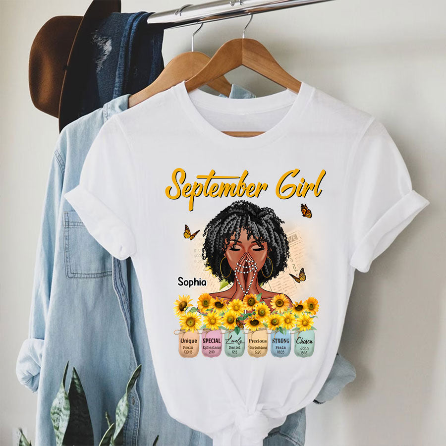 September Birthday Shirt, Custom Birthday Shirt, Queens Born In September, September Birthday Shirts For Woman