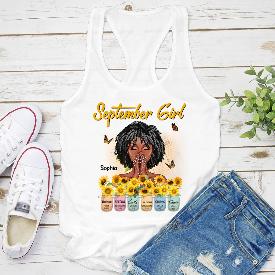 September Birthday Shirt, Custom Birthday Shirt, Queens Born In September, September Birthday Shirts For Woman
