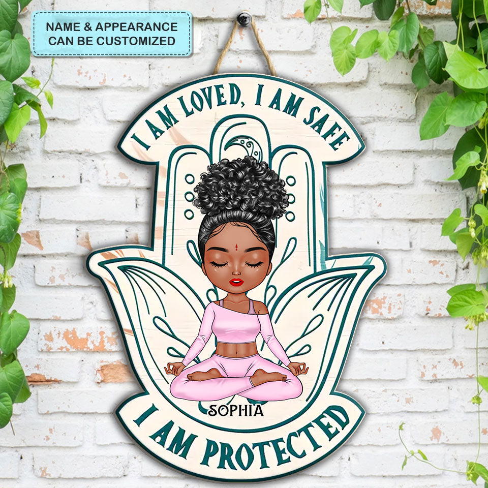 Personalized Custom Door Sign - Gift For Yoga Lover, Yoga Gifts For Woman