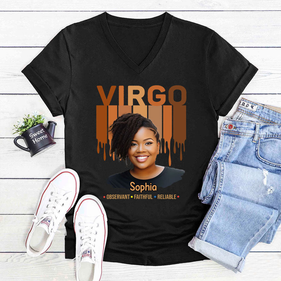Custom Birthday Shirt, Virgo Zodiac T Shirt, Virgo Birthday Shirt, Virgo T Shirts For Ladies, Virgo Queen T Shirt