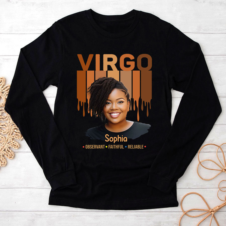 Custom Birthday Shirt, Virgo Zodiac T Shirt, Virgo Birthday Shirt, Virgo T Shirts For Ladies, Virgo Queen T Shirt