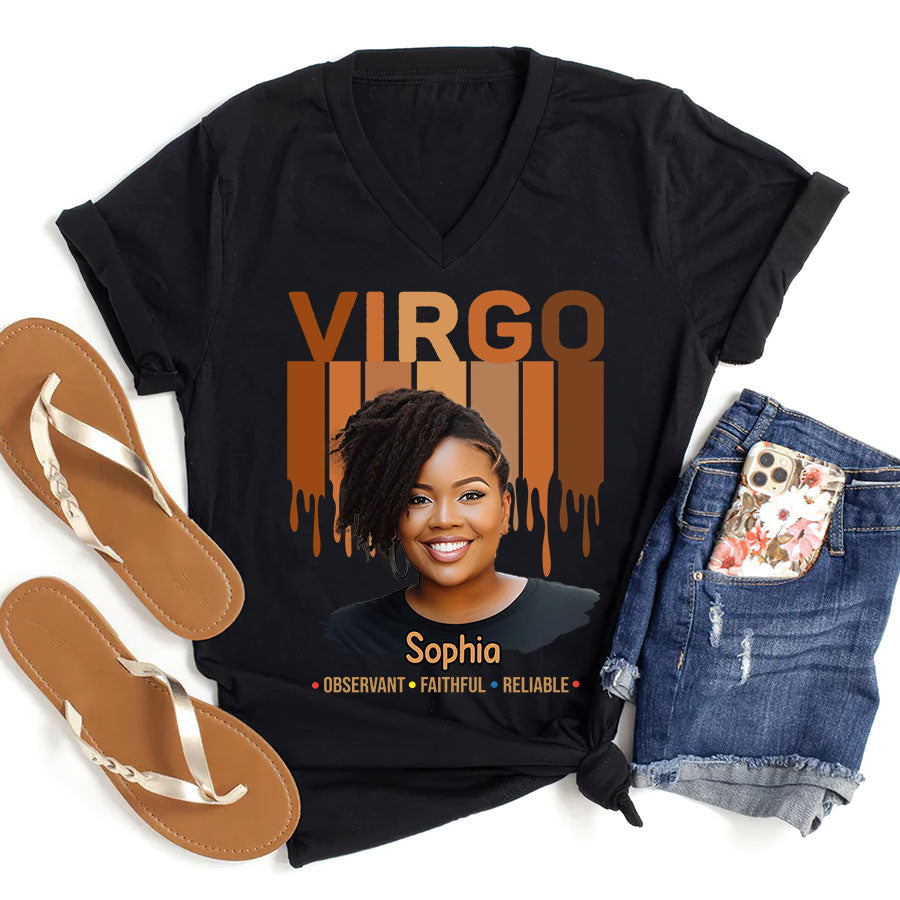 Custom Birthday Shirt, Virgo Zodiac T Shirt, Virgo Birthday Shirt, Virgo T Shirts For Ladies, Virgo Queen T Shirt