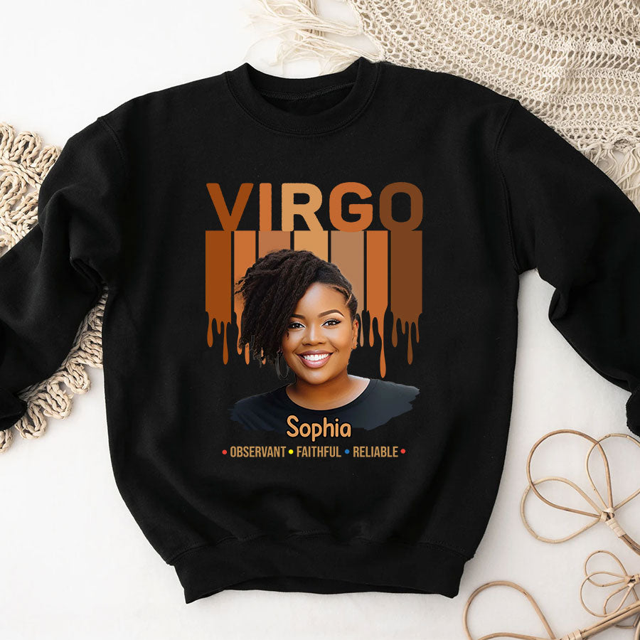 Custom Birthday Shirt, Virgo Zodiac T Shirt, Virgo Birthday Shirt, Virgo T Shirts For Ladies, Virgo Queen T Shirt