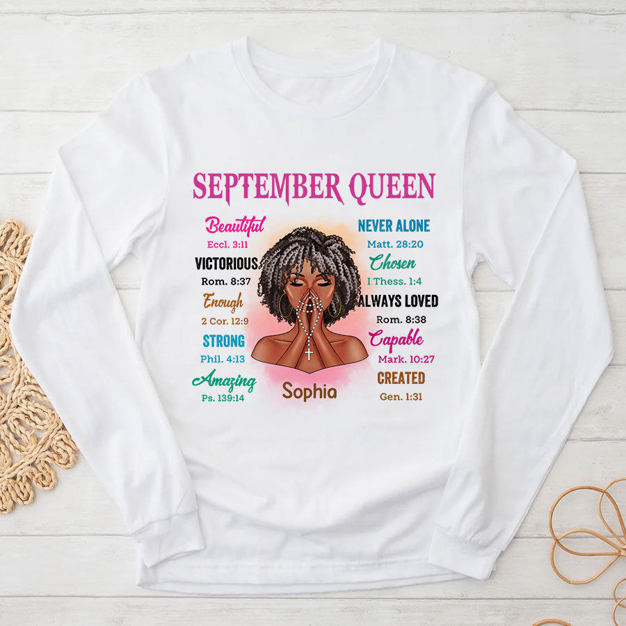 September Birthday Shirt, Custom Birthday Shirt, September Birthday Shirts For Woman, September Birthday Gifts