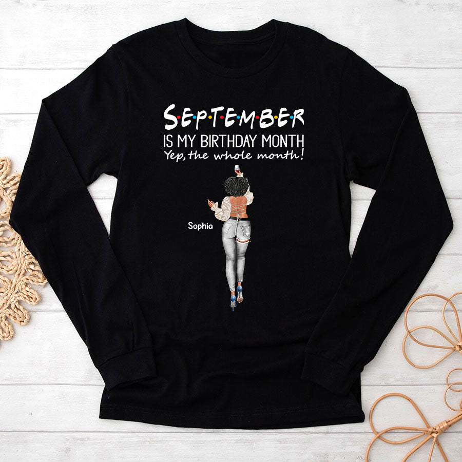 September Birthday Shirt, Custom Birthday Shirt, Queens Born In September, September Birthday Shirts For Woman