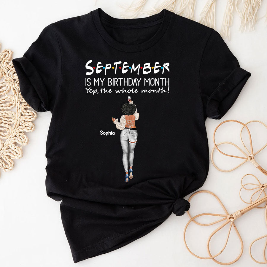 September Birthday Shirt, Custom Birthday Shirt, Queens Born In September, September Birthday Shirts For Woman