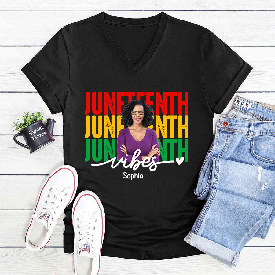 Personalized Shirt - Juneteenth T Shirt, Black Women&#39;s Juneteenth t shirt, Juneteenth shirt ideas, Black History Gift For Black Woman