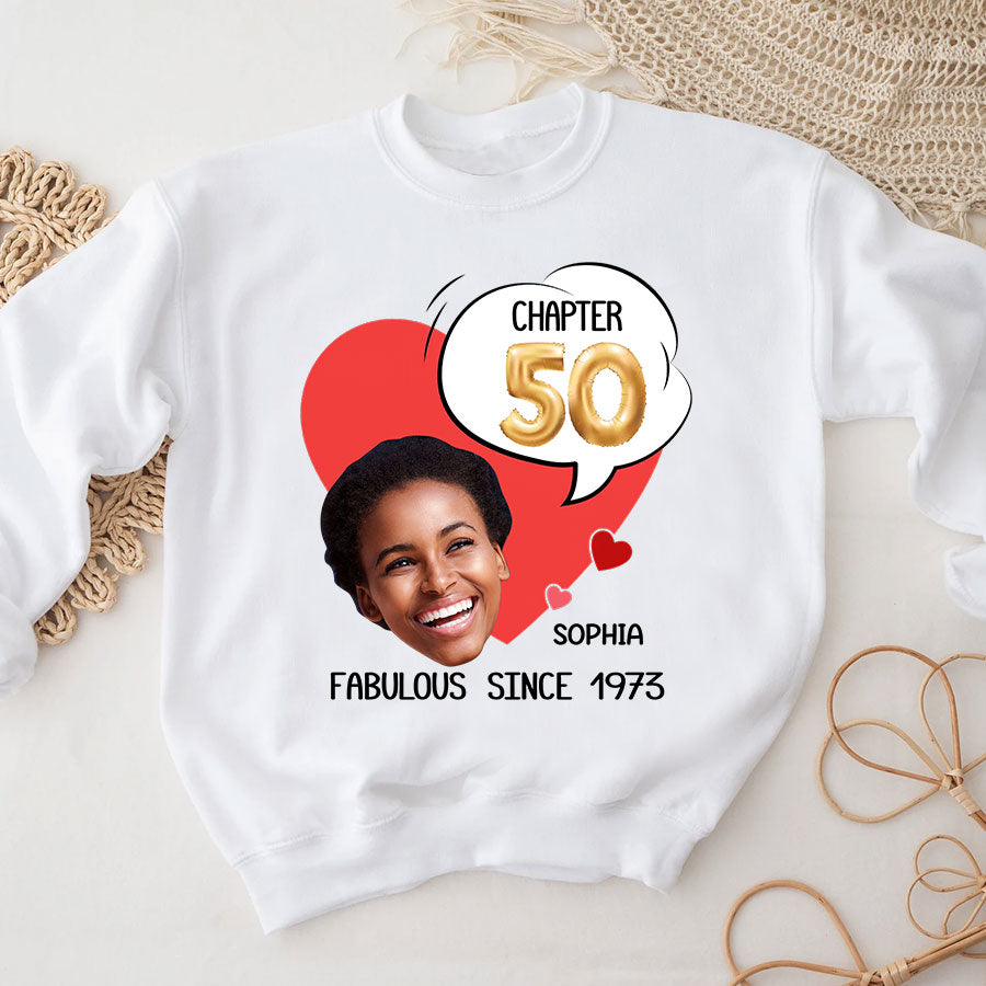 50th birthday shirts for her, Personalised 50th birthday gifts, 1973 t shirt, 50 and fabulous shirt, 50th birthday shirt ideas, gift ideas 50th birthday woman