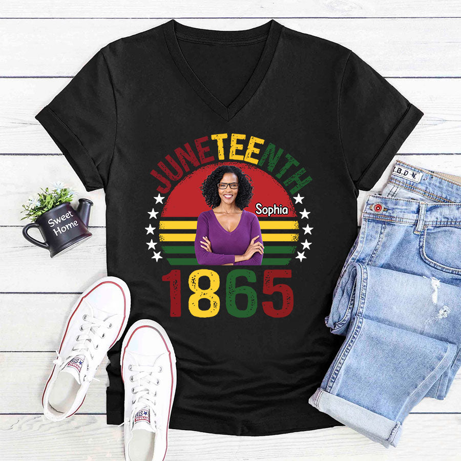 Personalized Shirt - Juneteenth T Shirt, Black Women&#39;s Juneteenth t shirt, Juneteenth shirt ideas, Black History Gift For Black Woman
