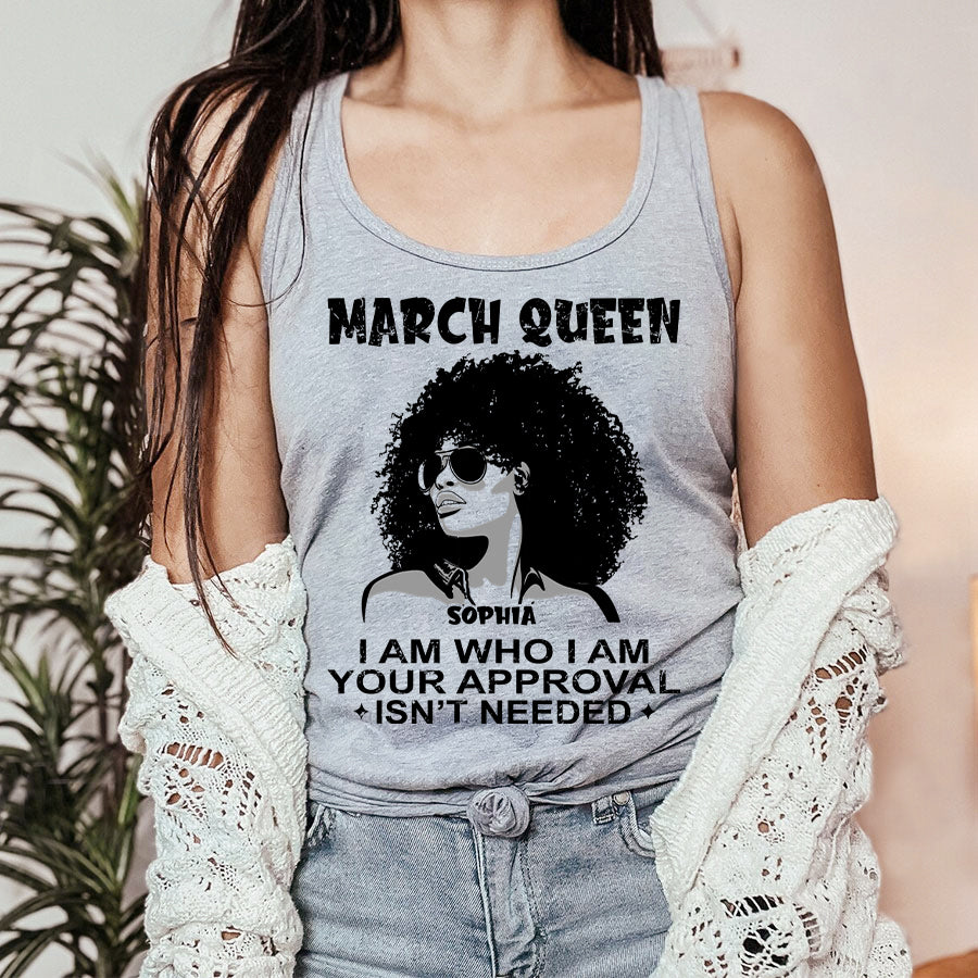 Custom Birthday Shirt, March Birthday Shirts For Woman, March Birthday Gifts