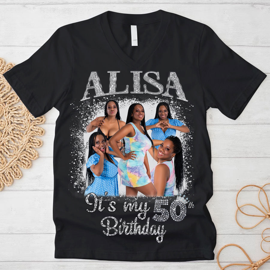 50th Birthday Shirts, Custom Birthday Shirts, Turning 50 Shirt, Gifts For Women Turning 50, 50 And Fabulous Shirt, 1974 Shirt, 50th Birthday Shirts For Her-YPT-TLQ