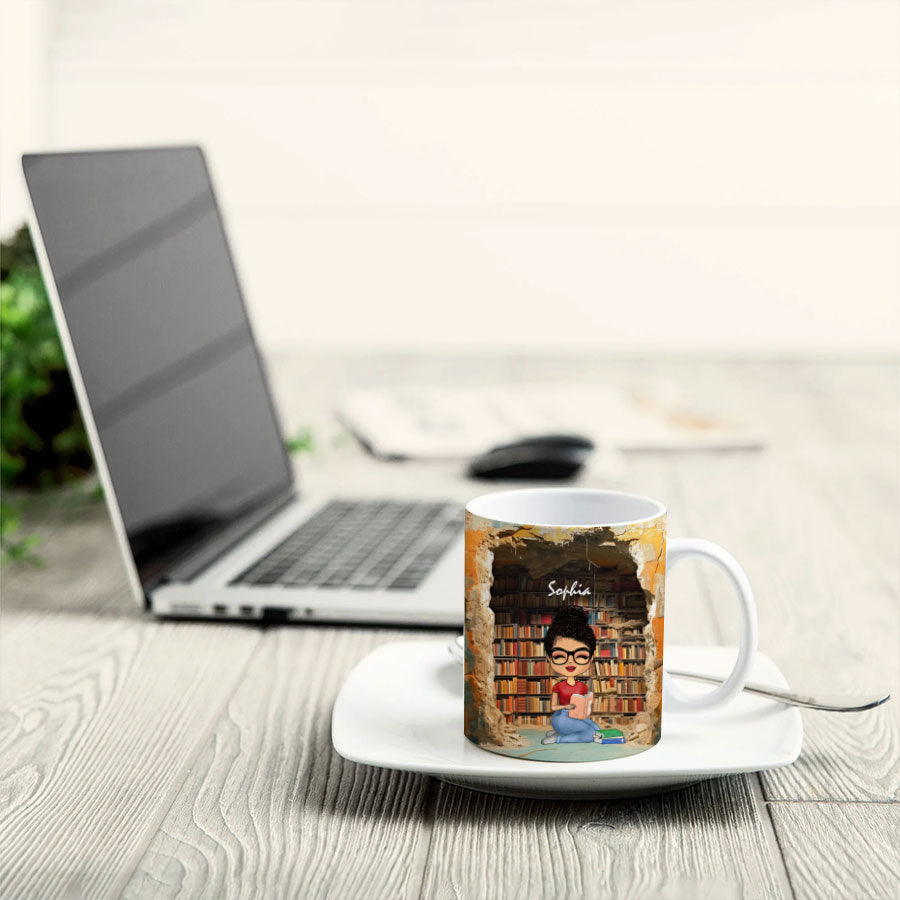 Personalized Mug For Book Lovers, Reading Gifts For Women
