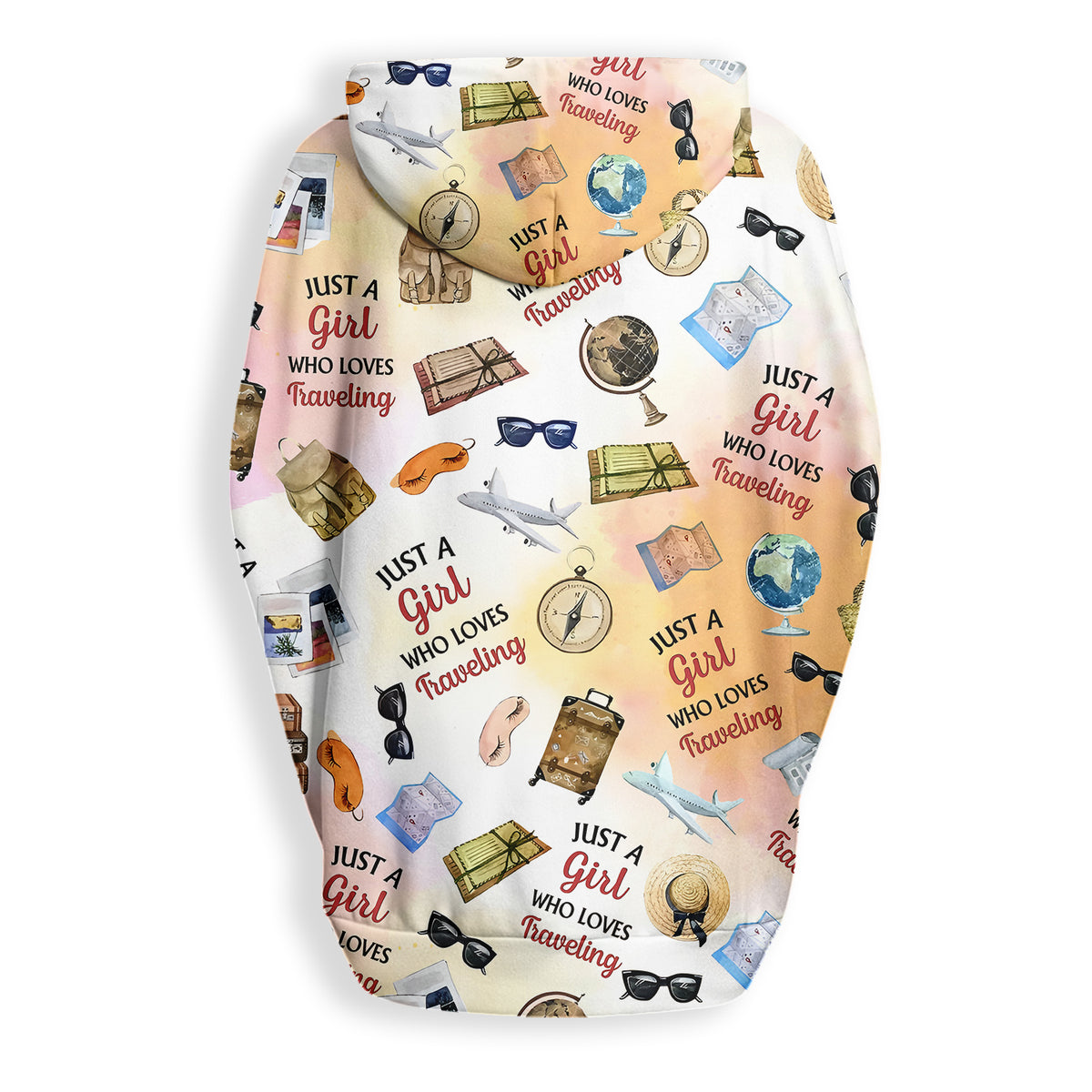 Women's Knitted Fleece Cloak With Kangaroo Pocket- Personalized Gift Ideas For Travel Lovers