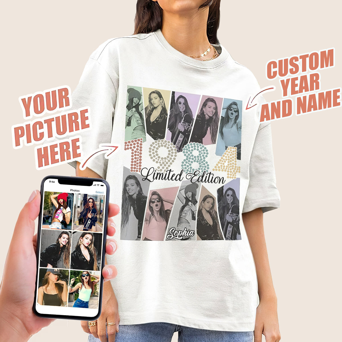 40th Birthday Shirts, Custom Birthday Shirts, Turning 40 Shirt, Gifts For Women Turning 40, 40 And Fabulous Shirt, 1984 Shirt, 40th Birthday Shirts For Her-YPT-ALK