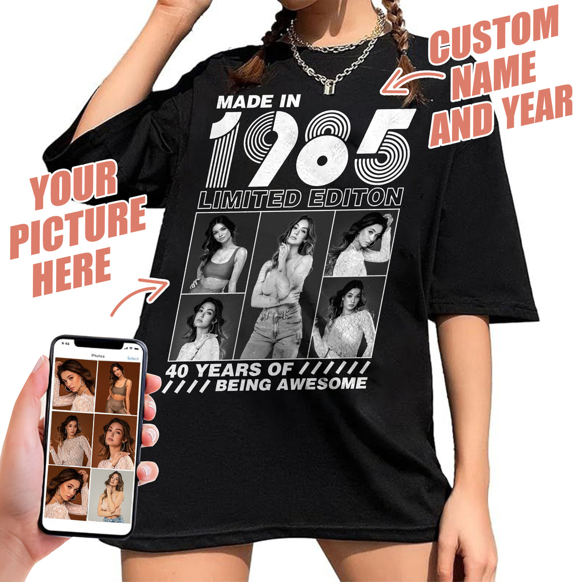 40th Birthday Shirts, Custom Birthday Shirts, Turning 40 Shirt, Gifts For Women Turning 40, 40 And Fabulous Shirt -YPT-TLT