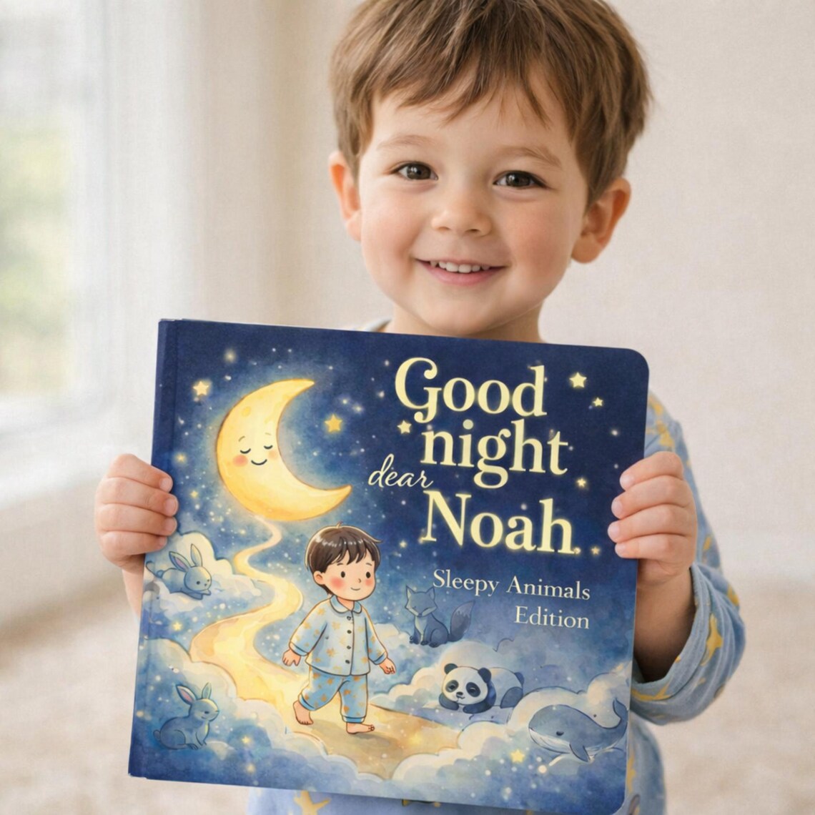 Personalized Bedtime Story Book for Kids – Custom Name Good Night Book – Baby Shower Gift, Newborn Gift, Birthday Gift for Kids