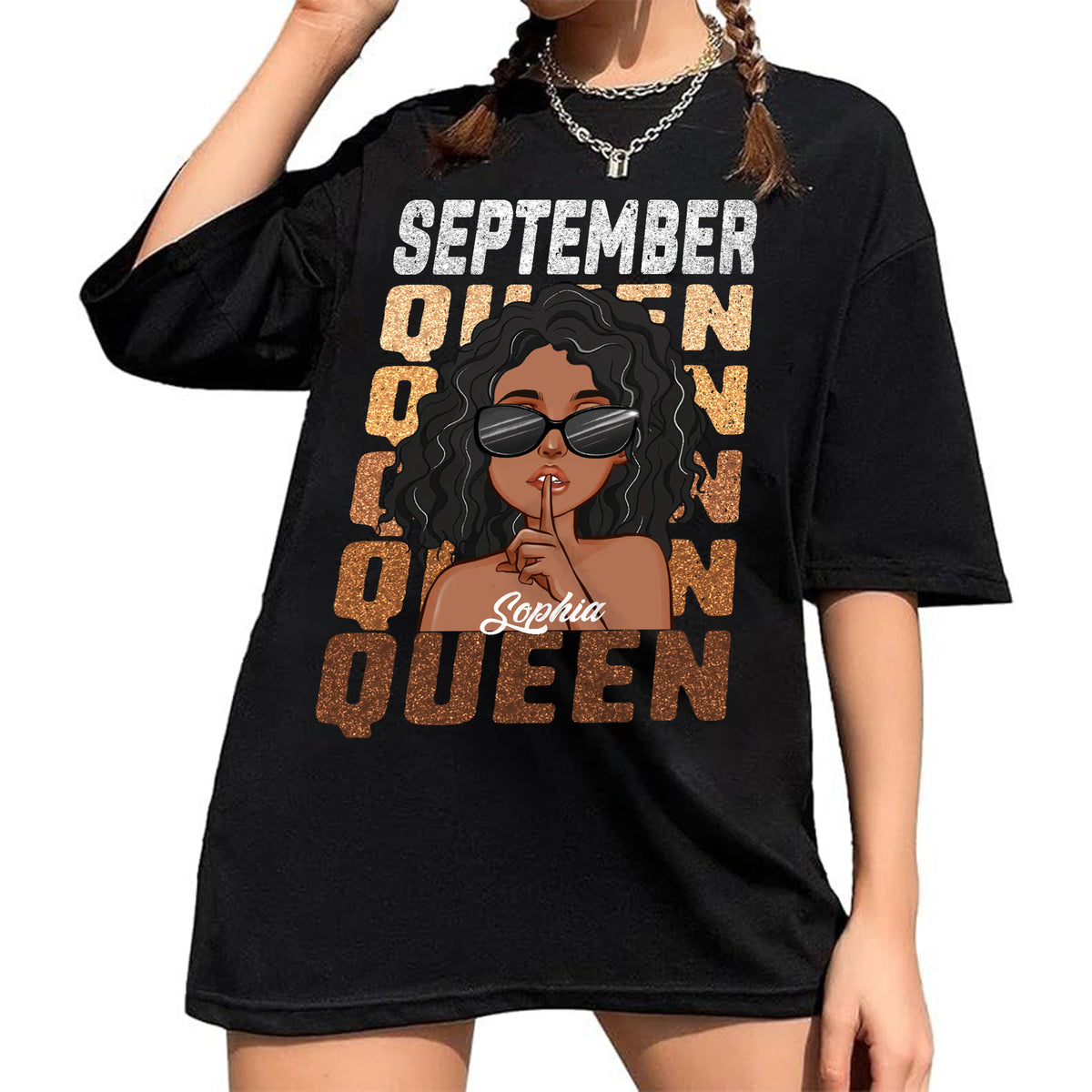 September Birthday Shirt, Custom Birthday Shirt, Queens are Born In September, September Birthday Shirts For Woman, September Birthday Gifts-YPT-ALK