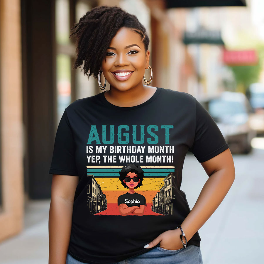 August Birthday Shirt, Custom Birthday Shirt, Queens are Born In August, August Birthday Shirts For Woman, August Birthday Gifts