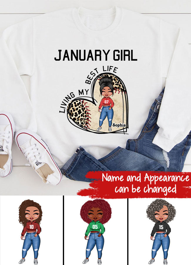 January Birthday Shirt, Custom Birthday Shirt, Queens Born In January , January Birthday Gifts, January  Shirts For Woman, Baseball Lover
