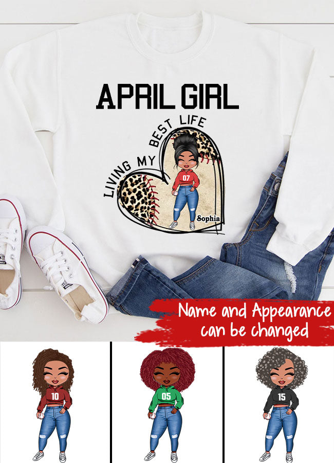 April Birthday Shirt, Custom Birthday Shirt, Queens Born In April, April Birthday Gifts, April Shirts For Woman, Baseball Lover