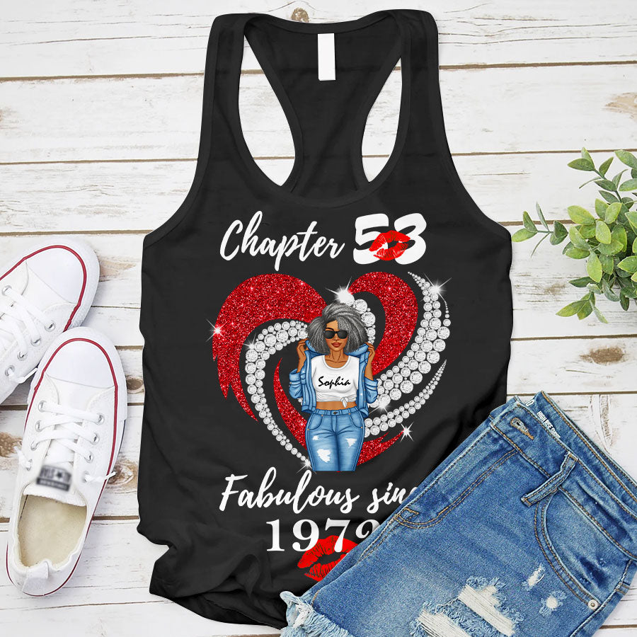 Personalised 53rd Birthday Gifts, 1972 T Shirt, Gift Ideas 53rd Birthday Woman - TLQ