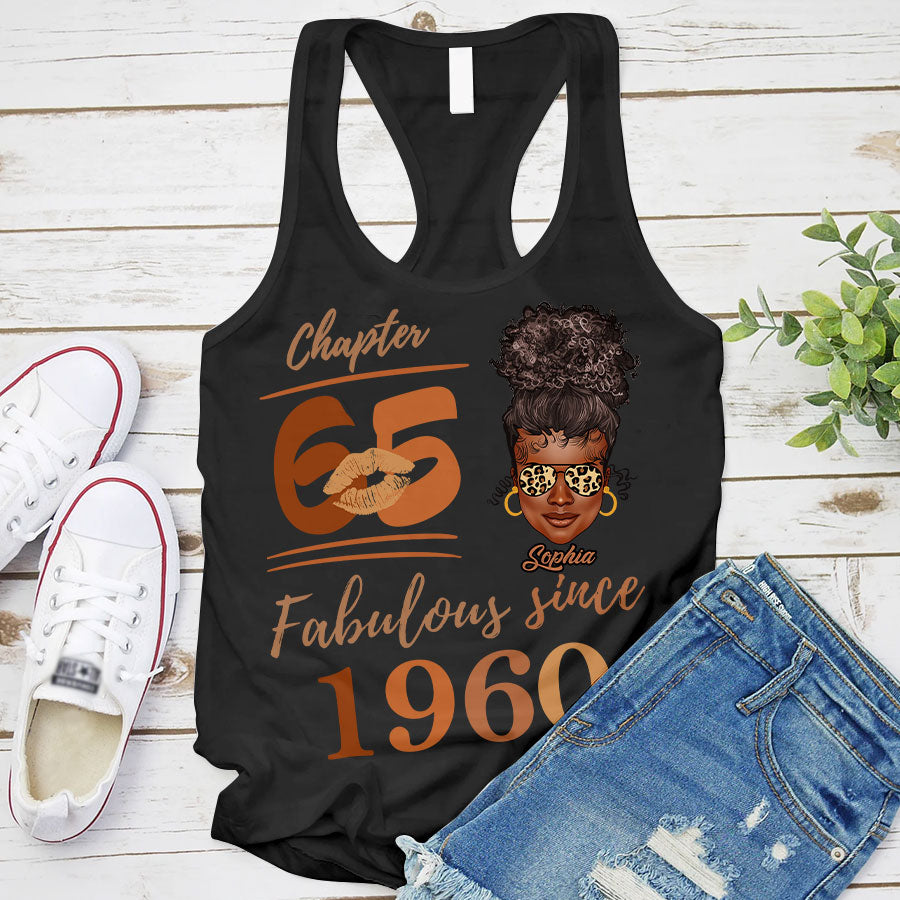 Chapter 65, Fabulous Since 1960 65th Birthday Unique T Shirt For Woman, Her Gifts For 65 Years Old , Turning 65 Birthday Cotton Shirt TLQ