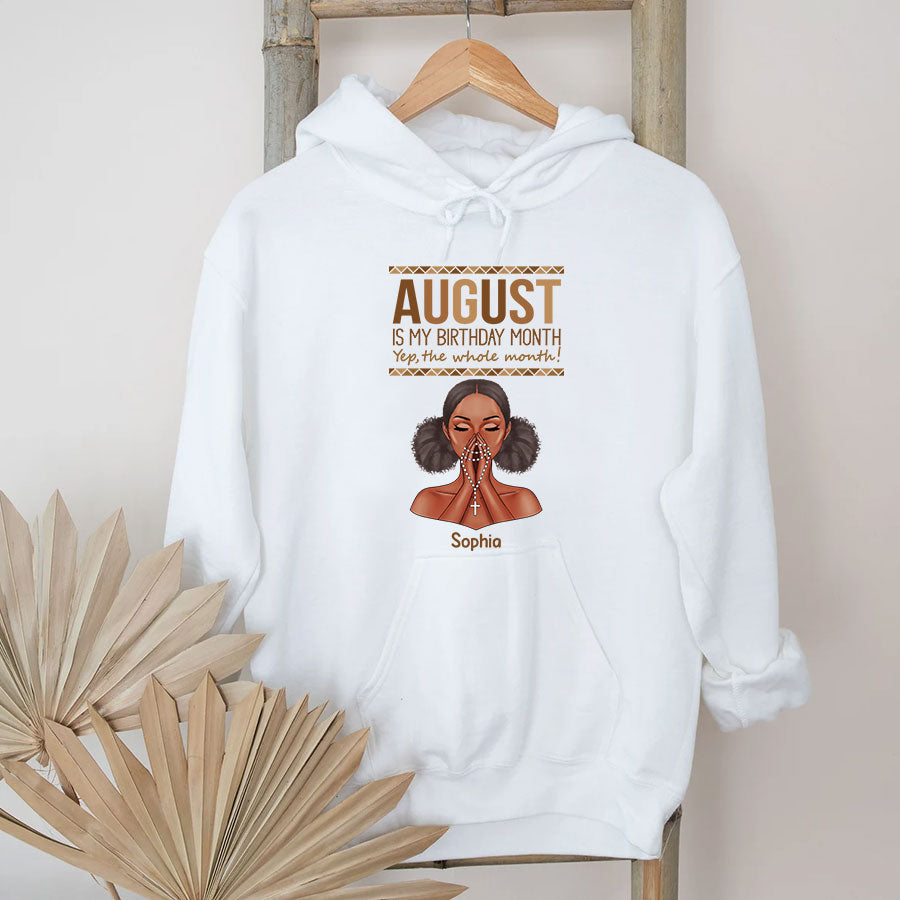 Custom Birthday Shirt, Queen Was Born In August, August Birthday Gifts For Woman, August Birthday Gifts