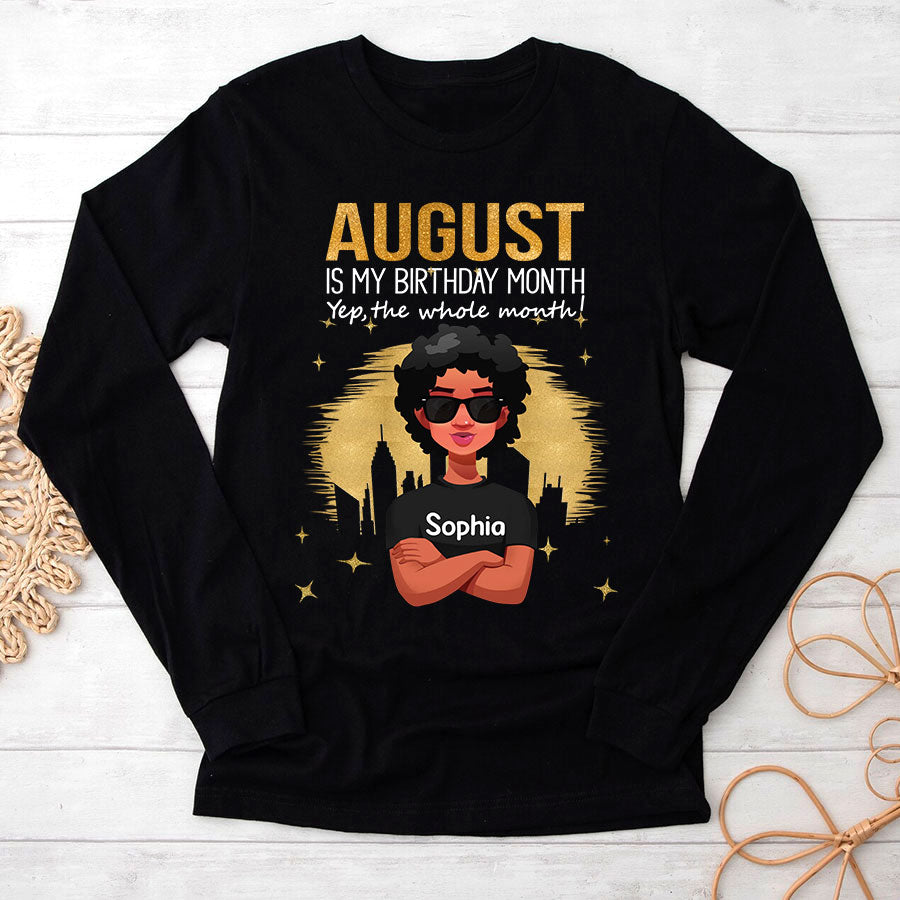 August Birthday Shirt, Custom Birthday Shirt, Queens are Born In August, August Birthday Shirts For Woman, August Birthday Gifts