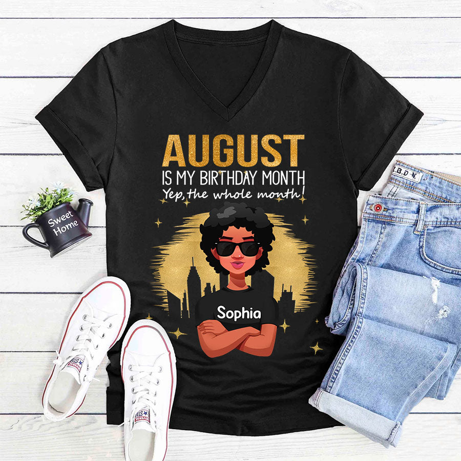 August Birthday Shirt, Custom Birthday Shirt, Queens are Born In August, August Birthday Shirts For Woman, August Birthday Gifts