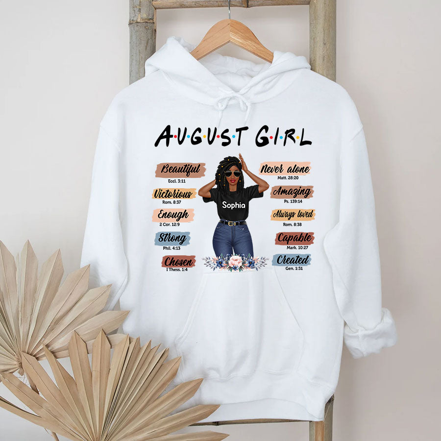 Custom Birthday Shirt, Queen Was Born In August, August Birthday Shirts For Woman, August Birthday Gifts, August Is My Birthday Month