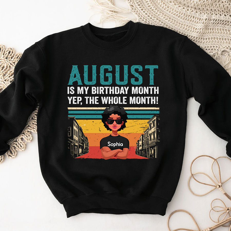 August Birthday Shirt, Custom Birthday Shirt, Queens are Born In August, August Birthday Shirts For Woman, August Birthday Gifts
