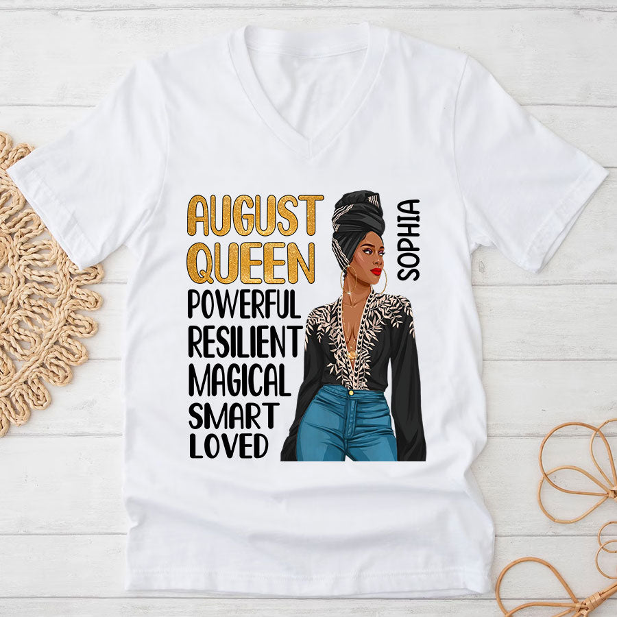 August Birthday Shirt, Custom Birthday Shirt, Queens are Born In August, August Birthday Shirts For Woman, August Birthday Gifts