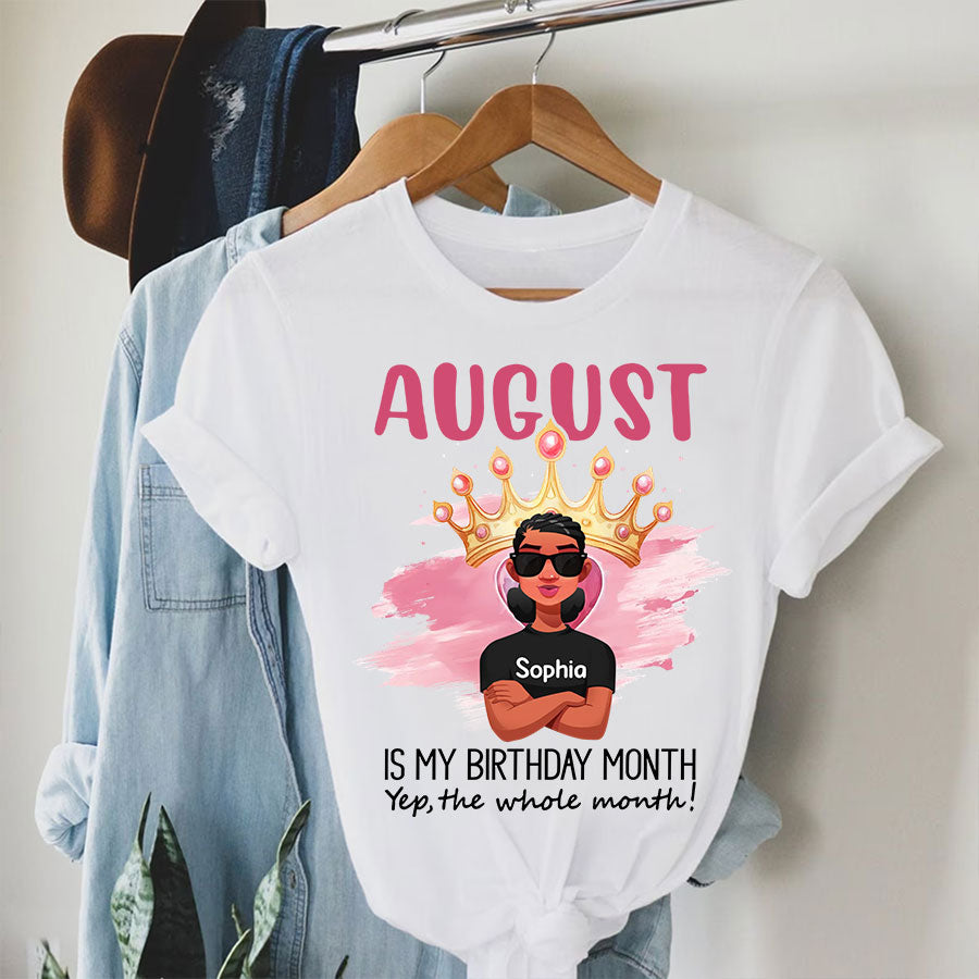 August Birthday Shirt, Custom Birthday Shirt, Queens are Born In August, August Birthday Shirts For Woman, August Birthday Gifts