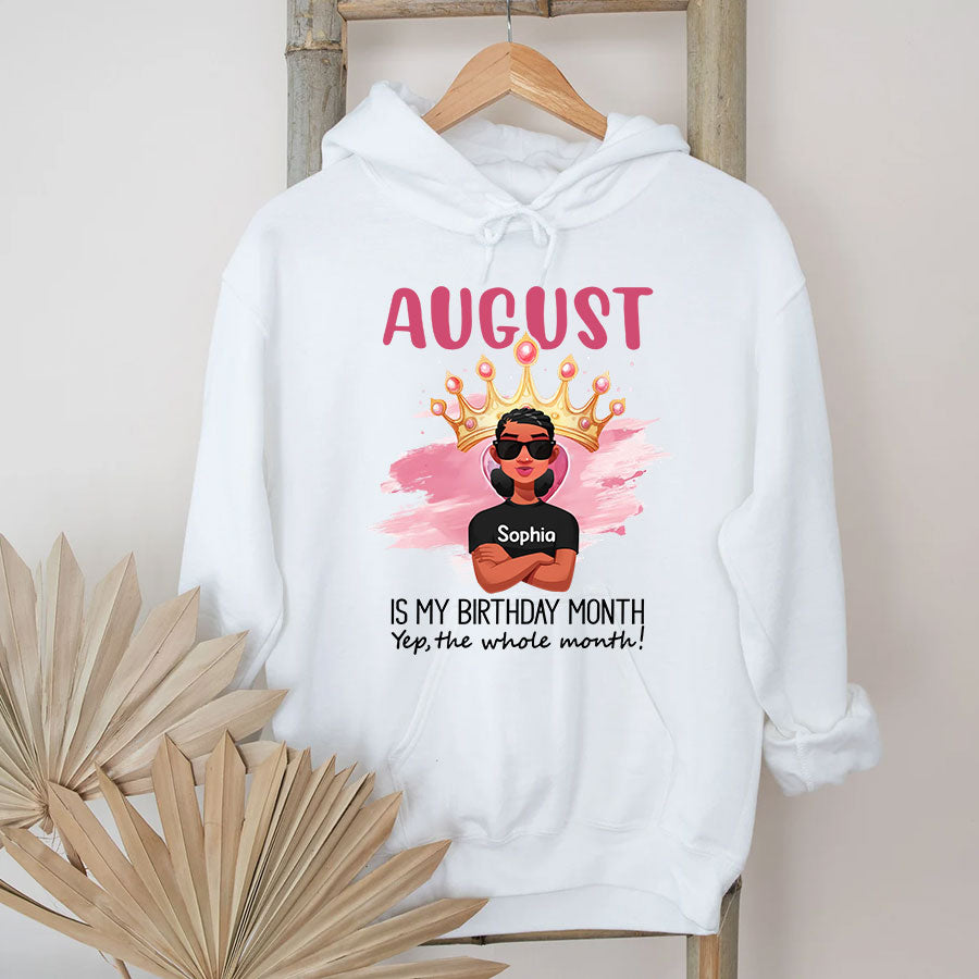 August Birthday Shirt, Custom Birthday Shirt, Queens are Born In August, August Birthday Shirts For Woman, August Birthday Gifts