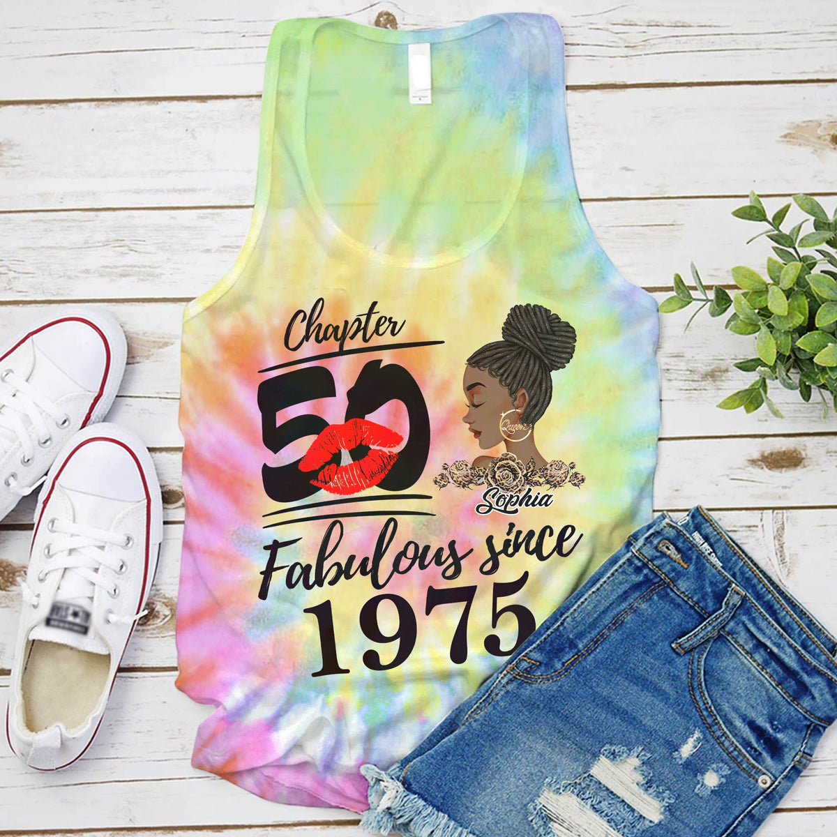 Chapter 50, Fabulous Since 1975 50th Birthday Unique T Shirt For Woman, Custom Birthday Shirt, Her Gifts For 50 Years Old , Turning 50 Birthday Cotton Shirt - YPT-HCT