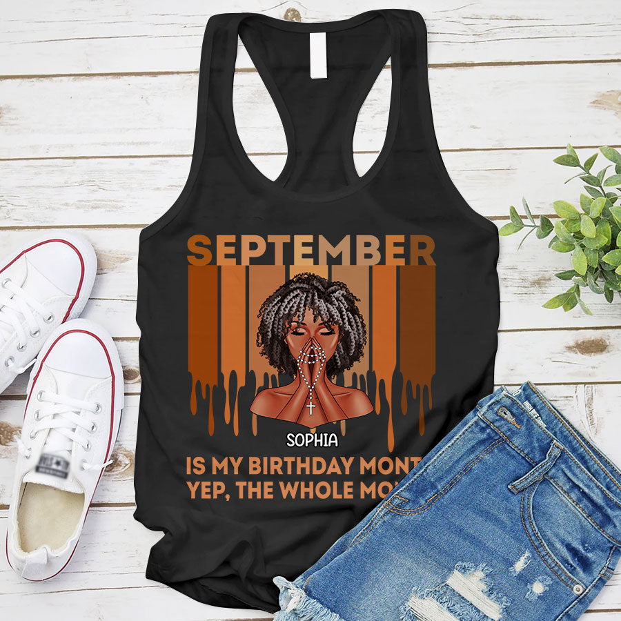 September Birthday Shirt, Custom Birthday Shirt, Queens Are Born In September Birthday Shirts For Woman