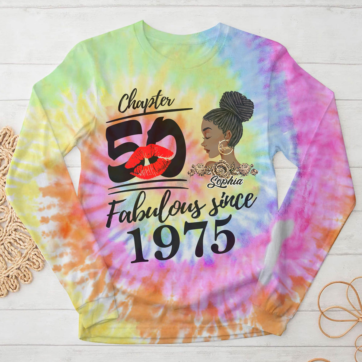 Chapter 50, Fabulous Since 1975 50th Birthday Unique T Shirt For Woman, Custom Birthday Shirt, Her Gifts For 50 Years Old , Turning 50 Birthday Cotton Shirt - YPT-HCT