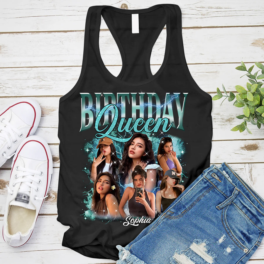 Birthday Shirts, Custom Photo Birthday Shirts, Birthday Shirts For Black Women, Its My Birthday Shirt, Birthday Queen Shirt-YPT-TLQ