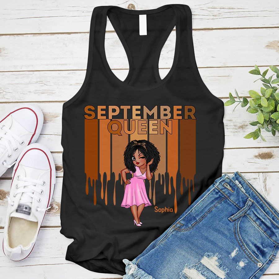 September Birthday Shirt, Custom Birthday Shirt, Queens Born In September, September Birthday Shirts For Woman