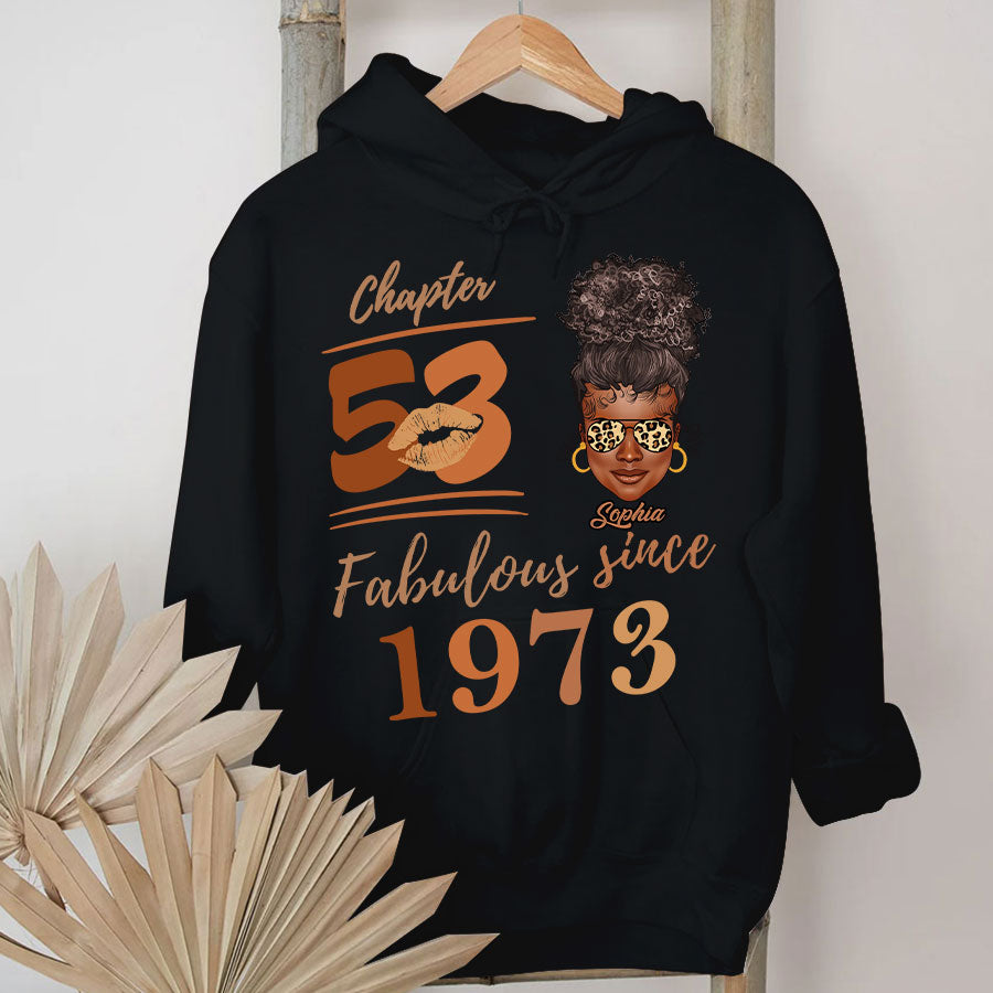 Chapter 53, Fabulous Since 1973 53rd Birthday Unique T Shirt For Woman, Her Gifts For 53 Years Old , Turning 53 Birthday Cotton Shirt TLQ