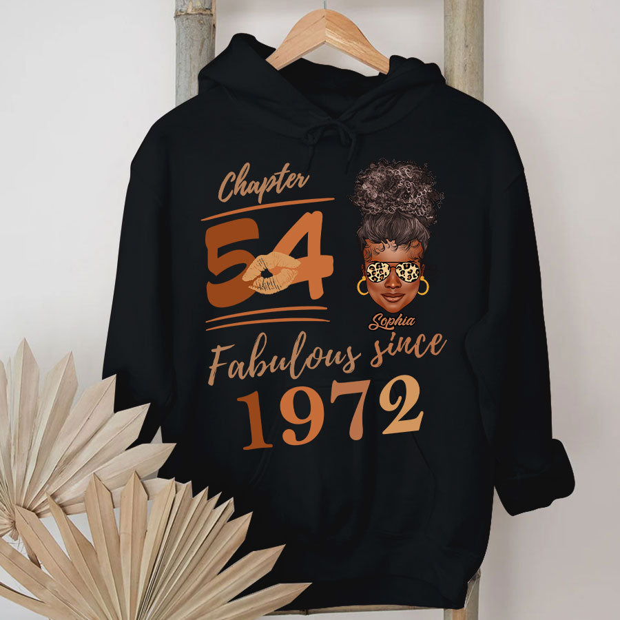 Chapter 54, Fabulous Since 1972 54th Birthday Unique T Shirt For Woman, Her Gifts For 54 Years Old , Turning 54 Birthday Cotton Shirt TLQ
