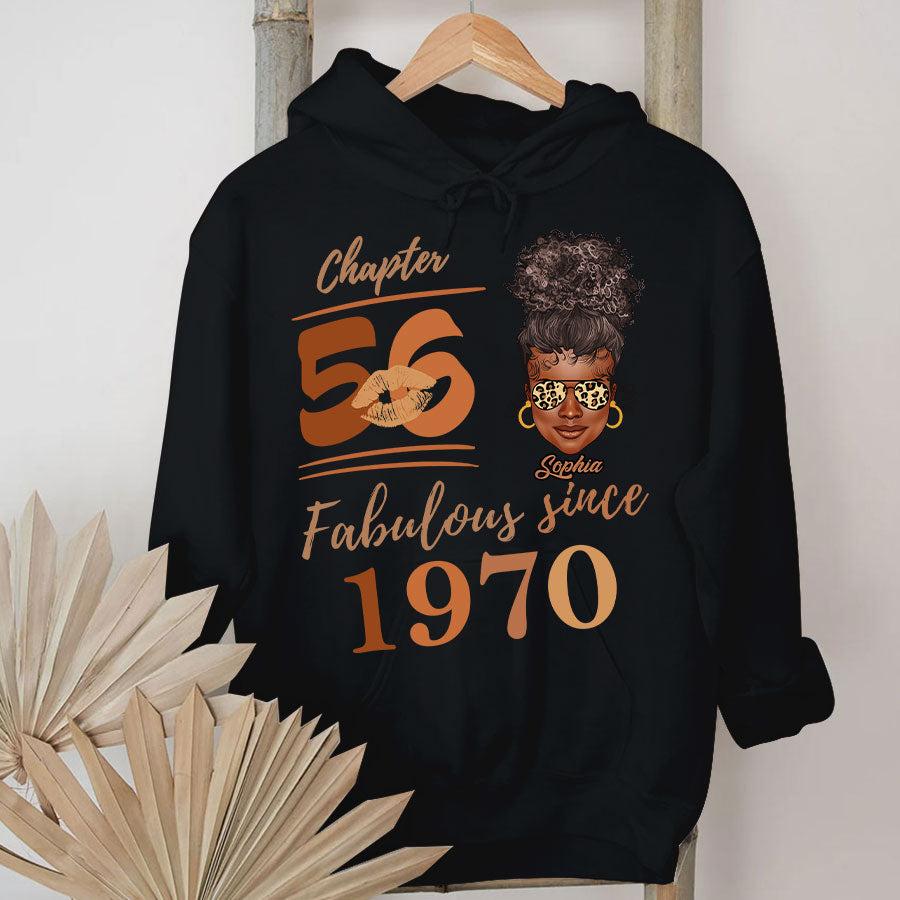 Chapter 56, Fabulous Since 1970 56th Birthday Unique T Shirt For Woman, Her Gifts For 56 Years Old , Turning 56 Birthday Cotton Shirt TLQ