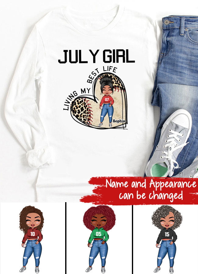 July Birthday Shirt, Custom Birthday Shirt, Queens Born In July, July Birthday Gifts, July Shirts For Woman, Baseball Lover