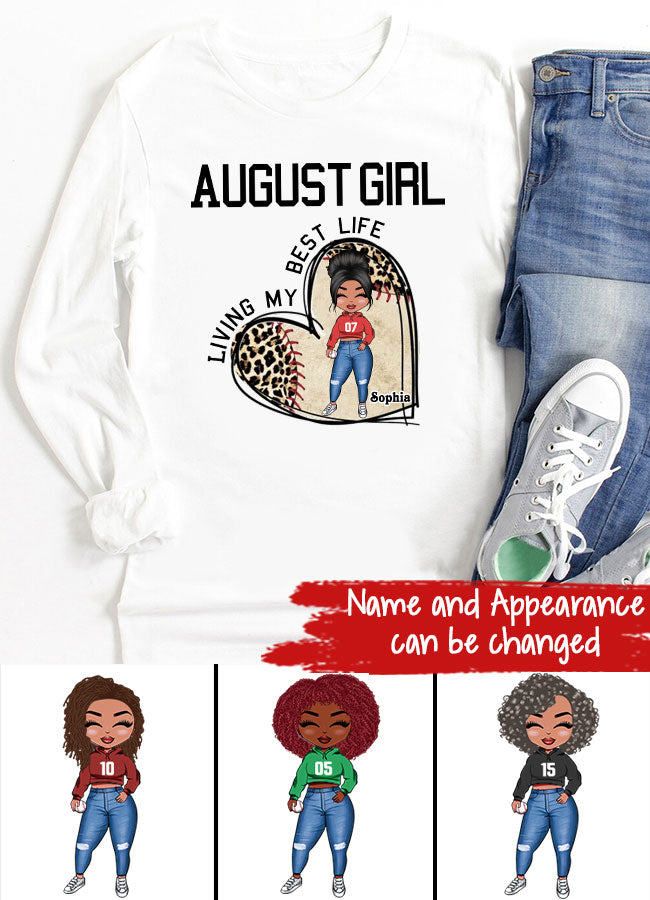 August Birthday Shirt, Custom Birthday Shirt, Queens Born In August, August Birthday Gifts, August Shirts For Woman, Baseball Lover