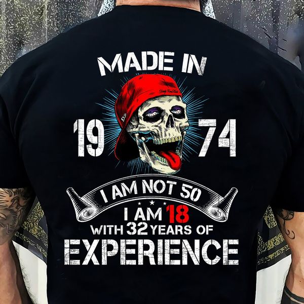 50th Birthday Gifts Ideas - 50th Birthday Shirt For His In 1974 Turning 50 Shirts 50th Birthday, T Shirts For Men