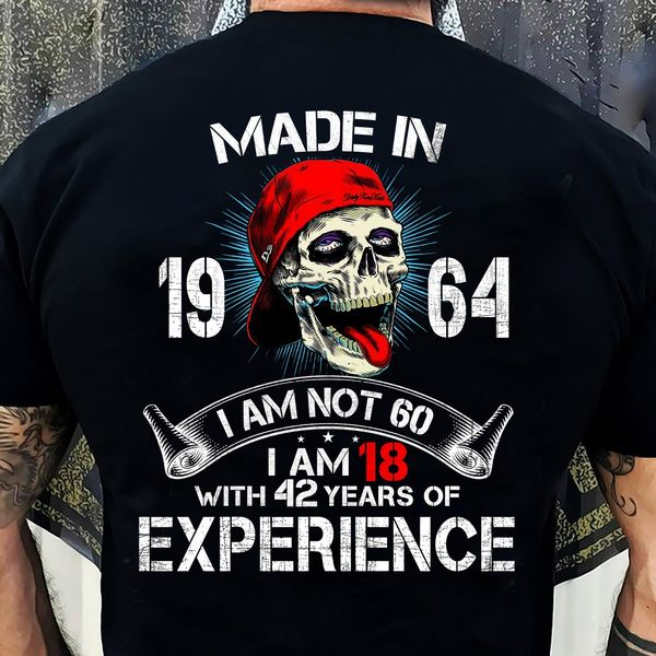 60th Birthday Gifts Ideas 60th Birthday Shirt For His In 1964 Turning 60 Shirts 60th Birthday, T Shirts For Men