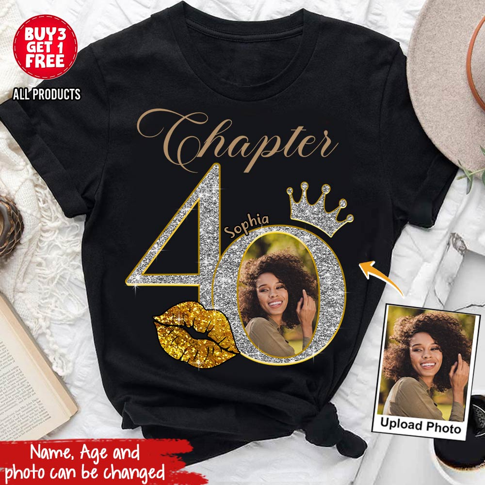 40th Birthday Shirts, Custom Birthday Shirts, Turning 40 Shirt, Gifts For Women Turning 40, 40 And Fabulous Shirt, 40th Birthday Shirts For Her - YPT-HCT