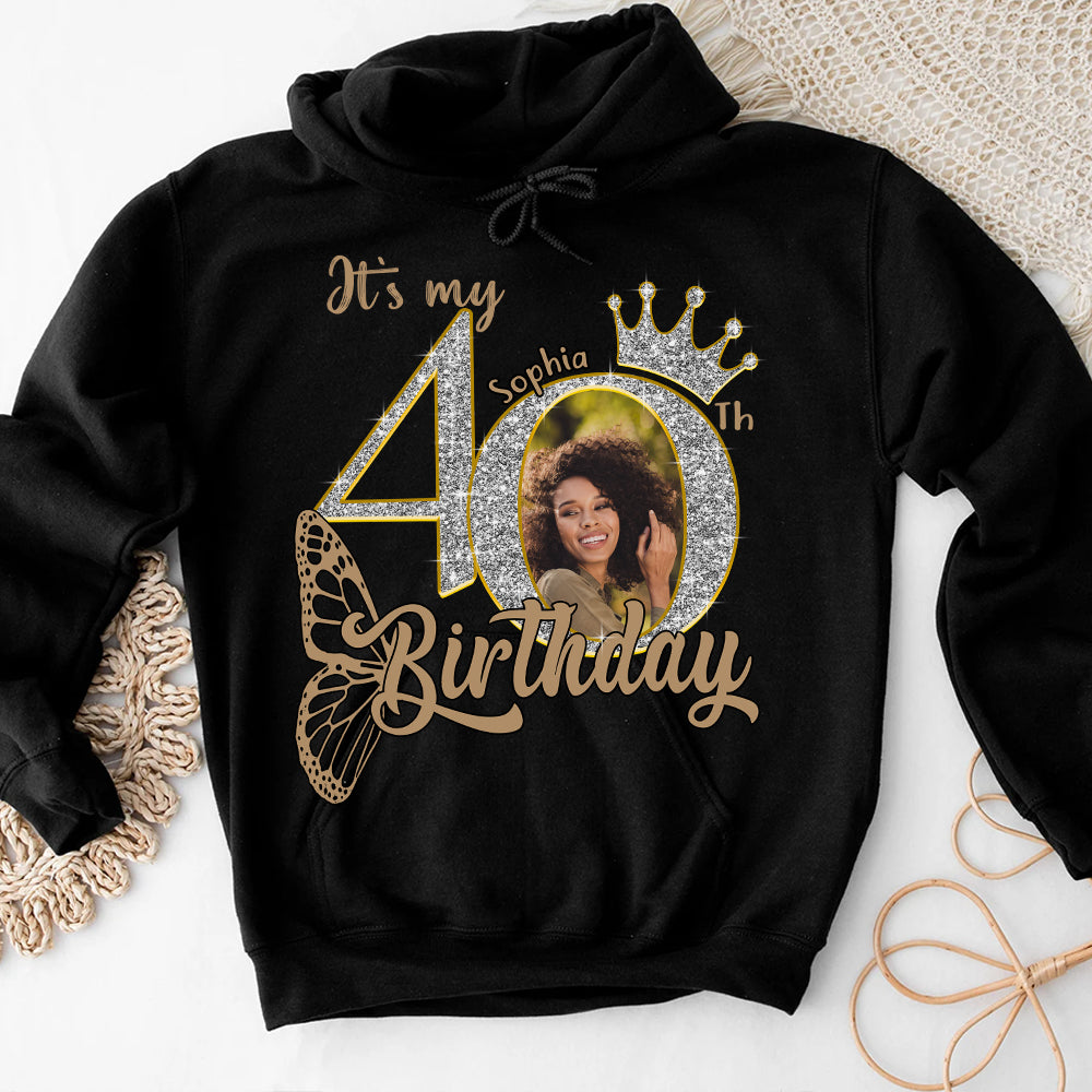40th Birthday Shirts, Custom Photo Birthday Shirts, Turning 40 Shirt, Gifts For Women Turning 40, 40 And Fabulous Shirt, 40th Birthday Shirts For Her - YPT-HCT
