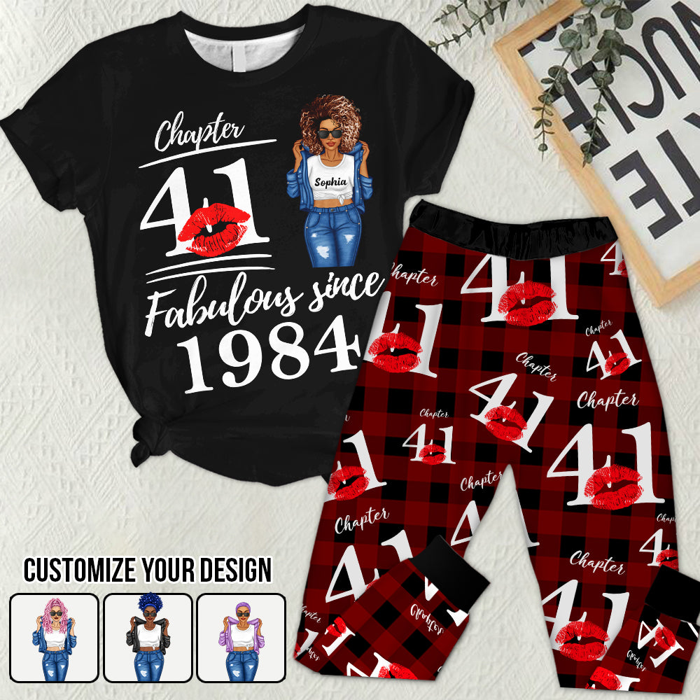 Premium Pajamas Set - Gift Ideas For 41st Birthday, 1984 Birthday Gifts Ideas, Gift Ideas 41st Birthday Woman - HCT